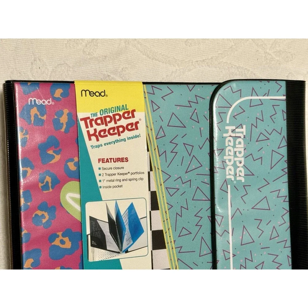 NWT Mead Original Trapper Keeper Retro 80s 90s Binder Memphis Back to School